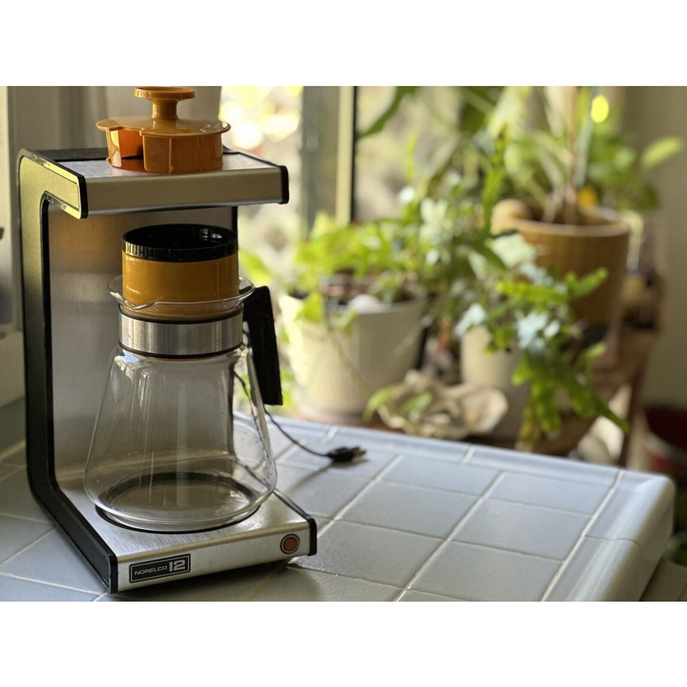Vintage Norelco 12 Cup Dial-A-Brew Coffee Maker ~ Tested & Works ~